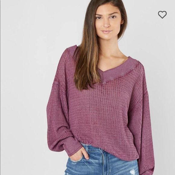 Free People Tops - Free People Waffle knit Top sz XS NWT